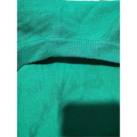 St. John Green jacket sweater with sailboat logo gold front buttons P - Picture 8 of 14